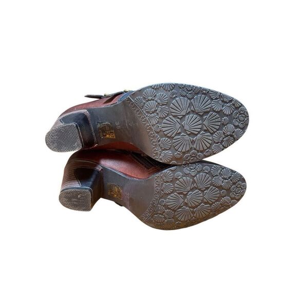 Spring Step L'Artiste Women's Redding Boot SZ 38/8 Block Heel Brown/ Tan NWOB - Picture 8 of 12